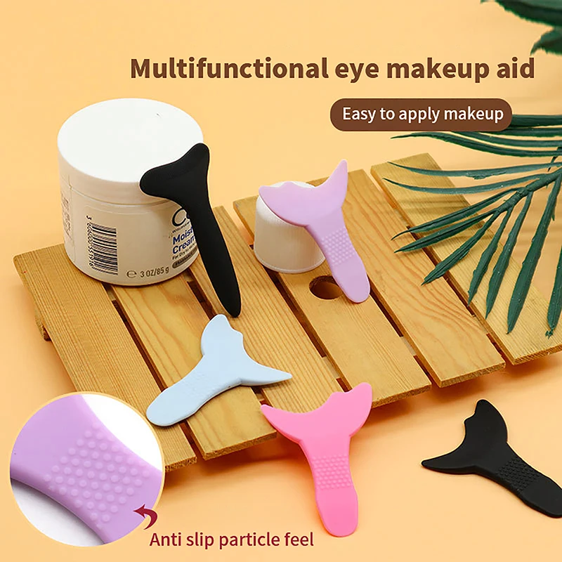 

Silicone Eyeliner Stencils Wing Tips Marscara Drawing Lipstick Wearing Aid Face Cream Mask Applicator Makeup Tool Resusable