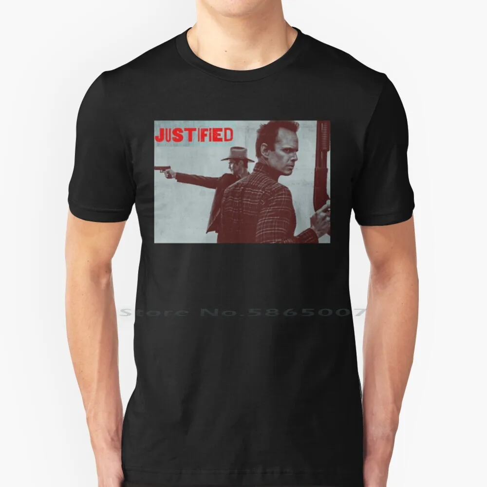 

Футболка с изображением графического дизайна, 100% хлопок, рейлен Гивенс, Бойд-кородер, США, вторая авансовка, полицейский коп шерифа