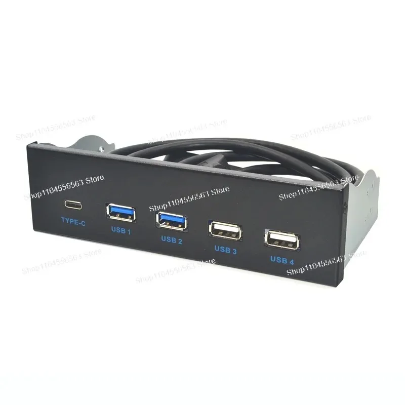 Передняя панель USB 3.2 Gen2: отсек для оптического привода 10G, 2 порта USB 3.0 + 2.0 + Type-C  Type-E (art.: 3920da818c467) - 3920da818c467