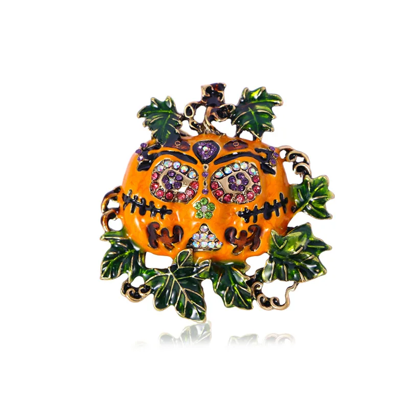 Хэллоуин Ужас Брошь С Овощами В Стиле Панк Искусственная Тыква Голова Булавка