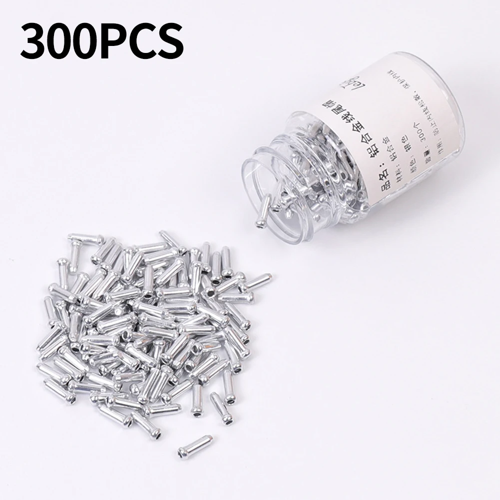 300Pcs Bicycle Aluminum Wire Core Cap Wires Tail Cap Inner Cable  Cover Lock The End Of The Wire Core Bike Accessories Parts