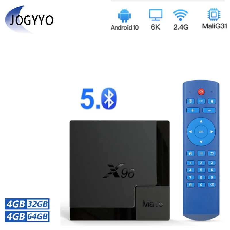 

X96 Mate Smart Set Top Box 2.4G/5G Wifi HD Set Top Box Allwinner H616 for Android 10.0 4GB 32 64GB Smart TV Box Media Player