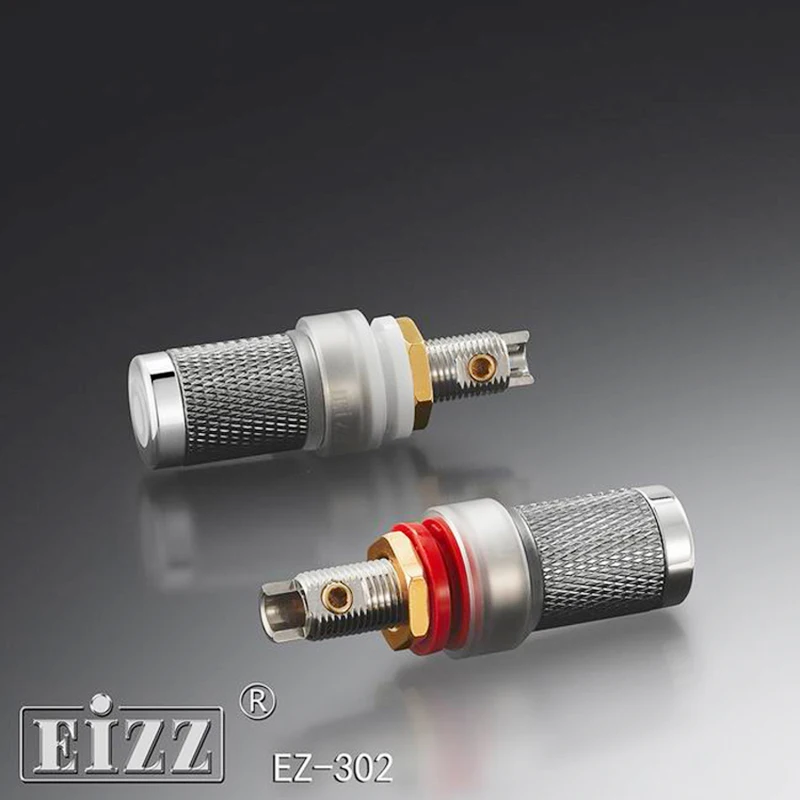 

EIZZ EZ-302 переплетная стойка для динамика Банан Джек HIFI DIY усилитель трубка переплетная стойка родиевое покрытие Tellurium Copper