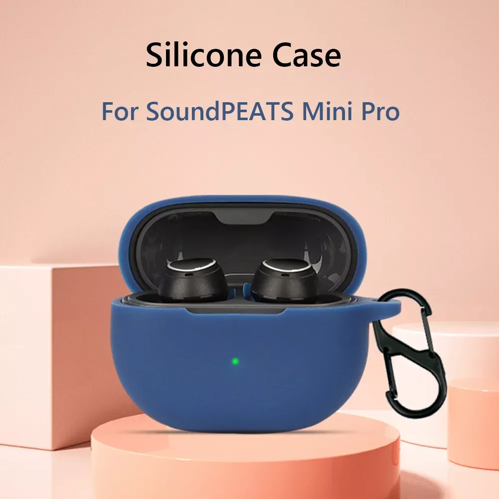 

Силиконовый чехол для SoundPEATS Mini Pro Wireless Bluetooth-Совместимый Чехол для портативных наушников