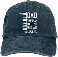 dad the man the myth the legend hat the piano legend baseball cap fathers day trucker dad hat navy