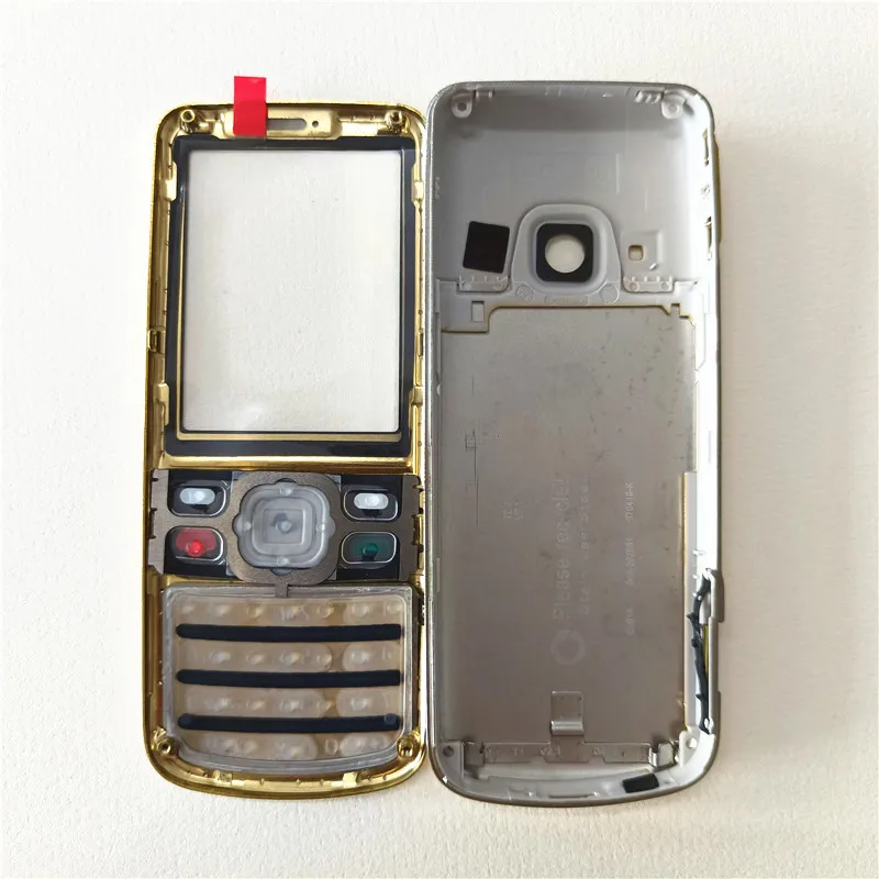 Полный корпус для Nokia 6700 6700c Классическая передняя средняя рамка + задняя крышка