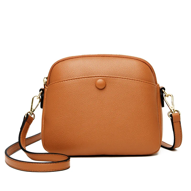 

Korean Style Luxury Fashion Leather Female Crossbody Bag Classic Shell Shape Women Mini Shoulder Bag Ladies Messenger Bag