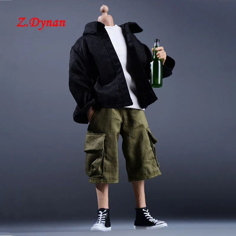 

1/12 Scale Fashion Long Sleeve Khaki Shirt Male Doll Coat for 6 Inch Action Figure Accessories