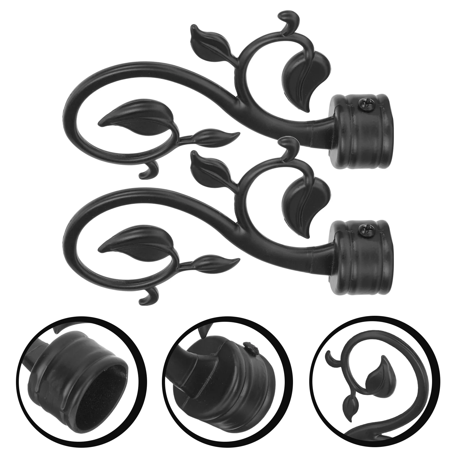 

Stopper Metallic Curtainsations Window Accessories Rod Decorative Treatment Caps