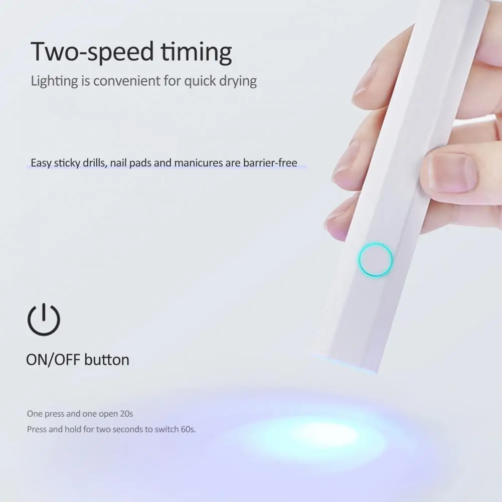 Легкая лампа для ногтей УФ-лампа быстроотверждаемый Гель-лак портативная