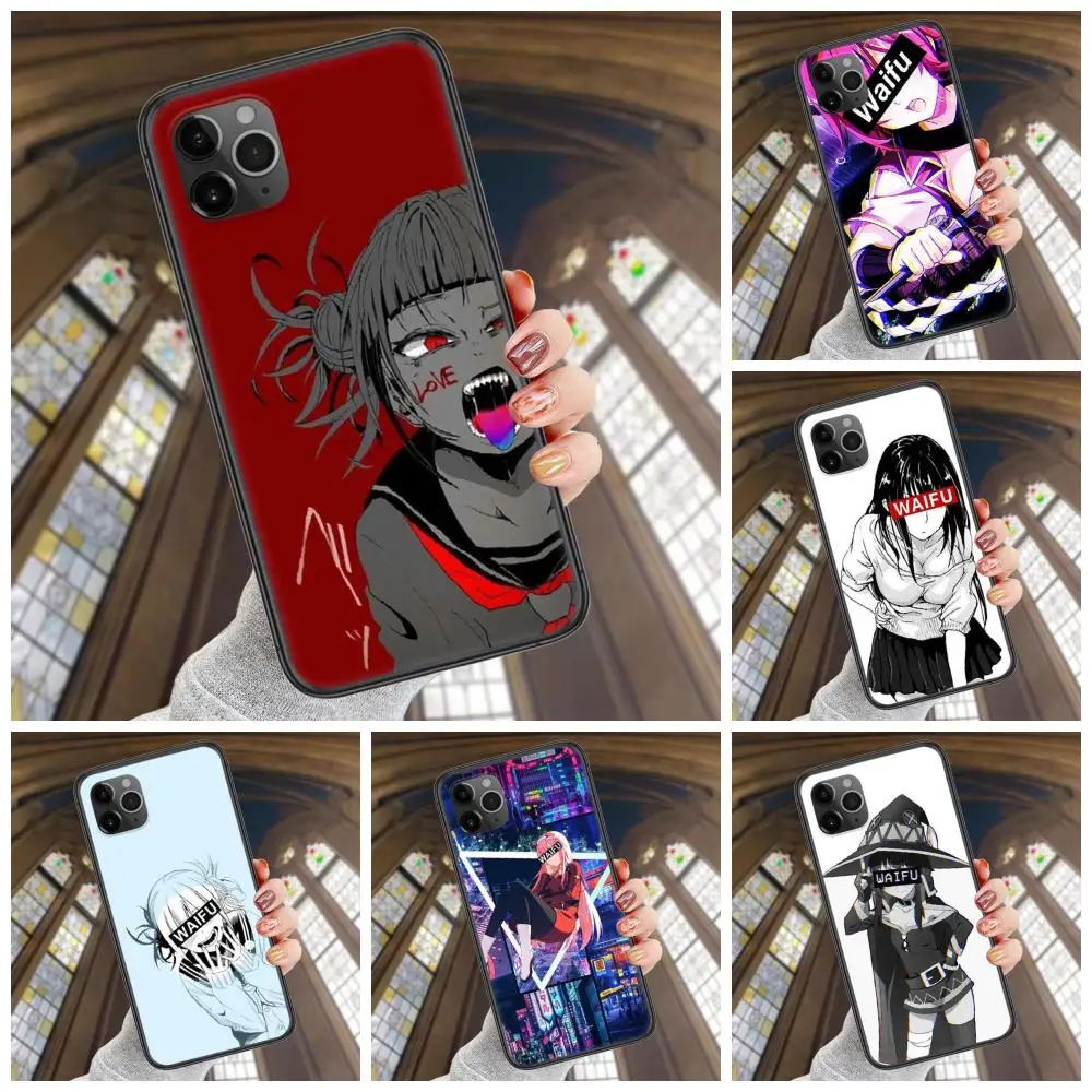 Недорогой Черный Водонепроницаемый роскошный чехол Waifu аниме для Xiaomi Redmi K20 K30 K30i