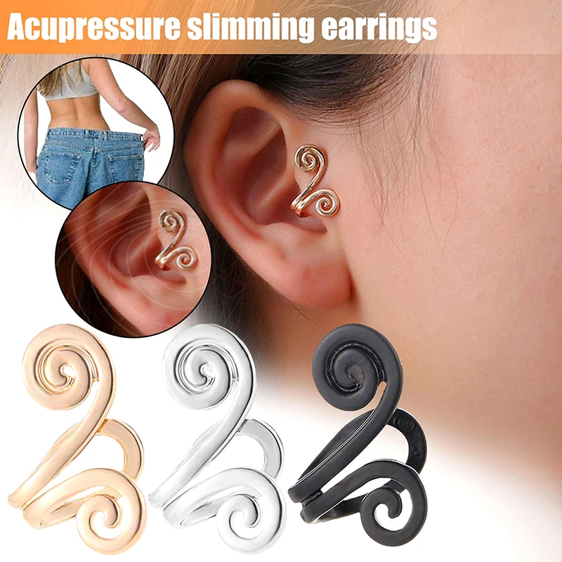 

1Pc Acupressure Slimming Earrings Non Piercing Earrings Healthy Stimulating Acupoints Gallstone Clip
