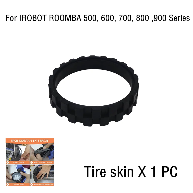 

Оболочка шин для IROBOT ROOMBA Wheels серии 500, 600, 700, 800 и 900, противоскользящая, Отлично прилипает и легко собирается. 2015 г. 1 предмет