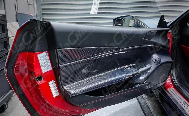 Внутренняя Панель Двери из углеродного волокна для стайлинга автомобиля