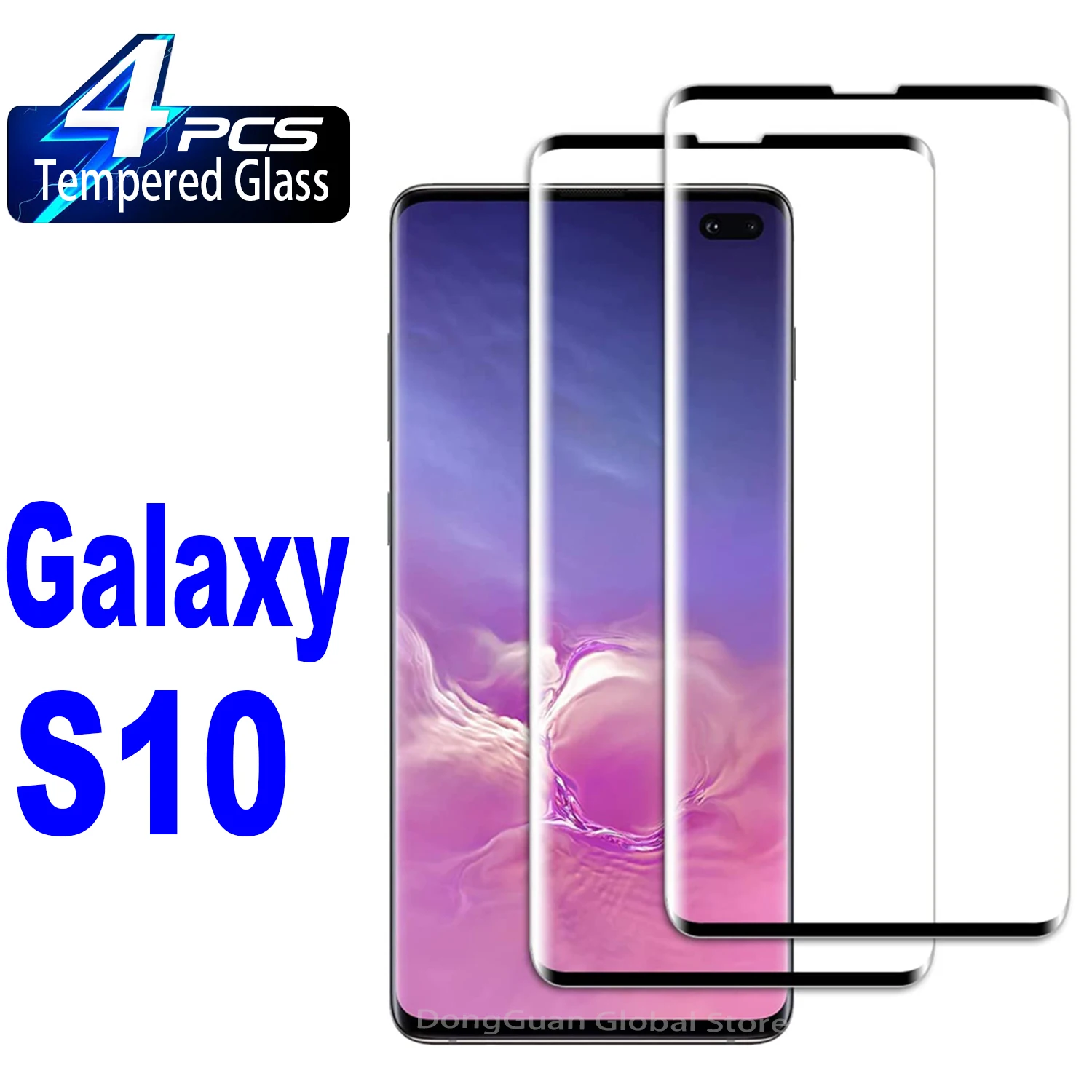 1/4 шт., Защитное стекло для Samsung Galaxy S10