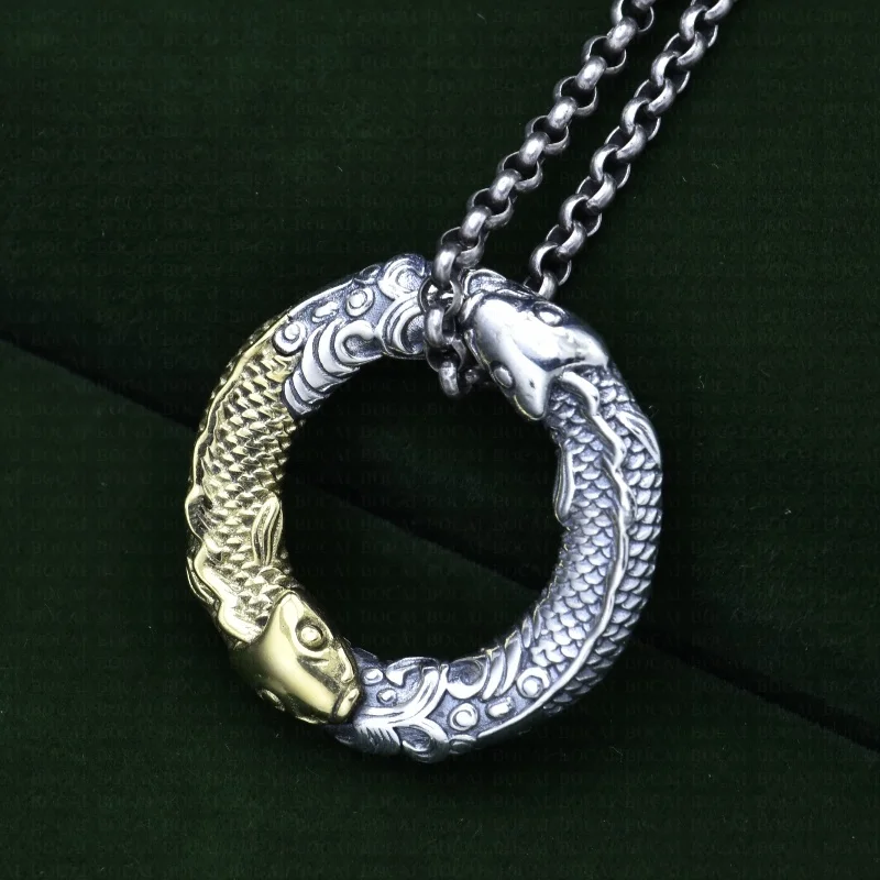 BOCAI S925 Подвески из стерлингового серебра для женщин и мужчин новая мода