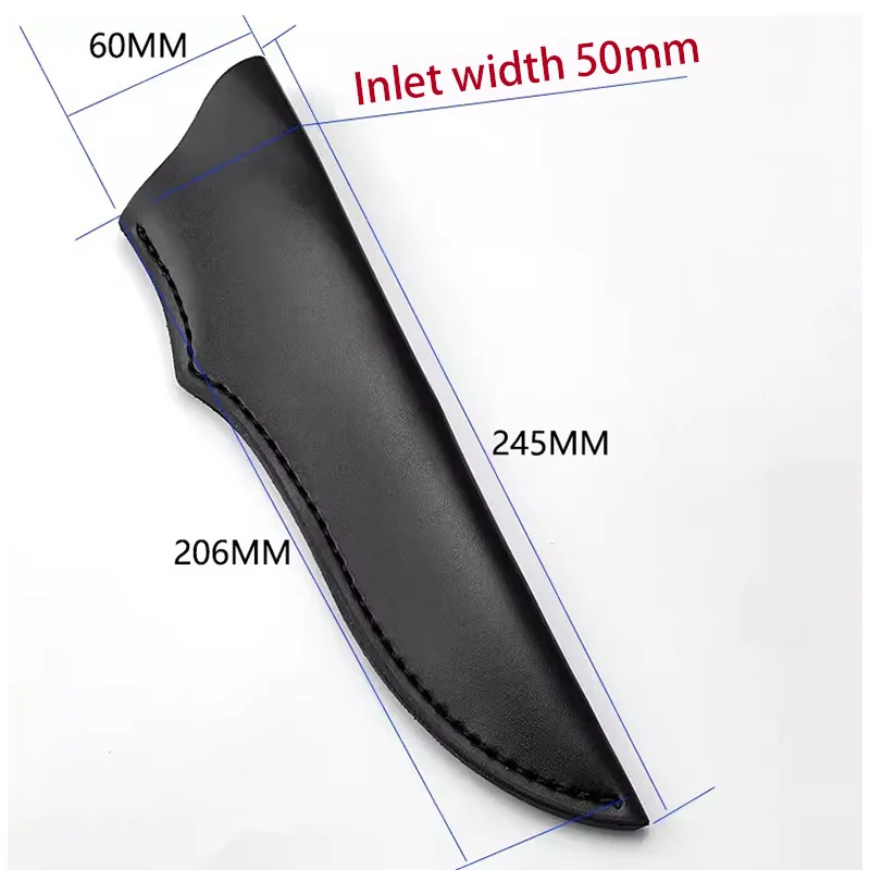 1 шт. черный нож из искусственной кожи с медной пряжкой