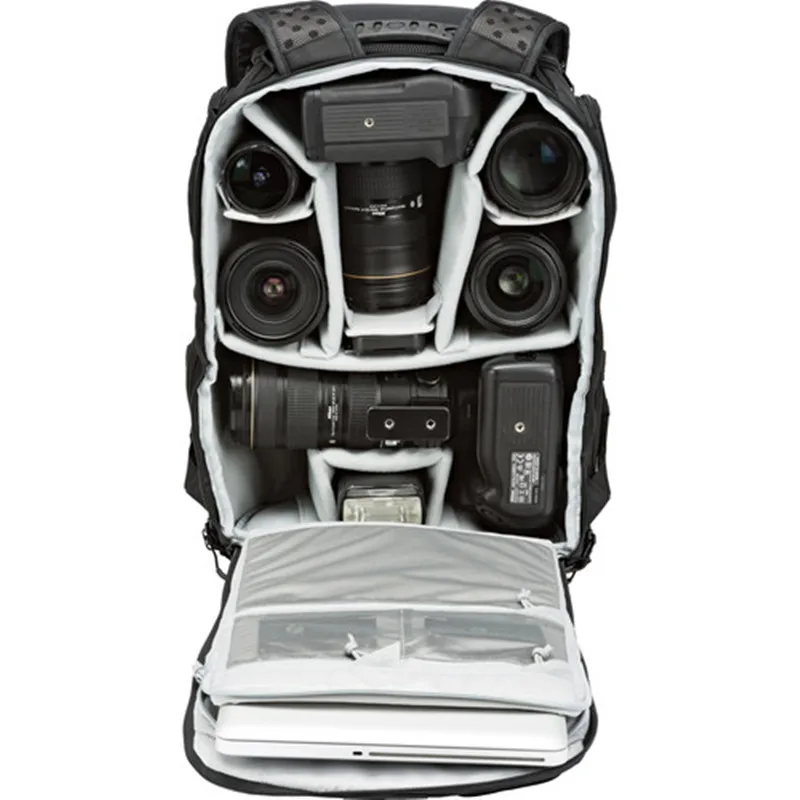 Фото Фотосумка Lowepro ProTactic 450 AW для DSLR-камер, вместительный рюкзак для фототехники, ноутбука и дрона №4