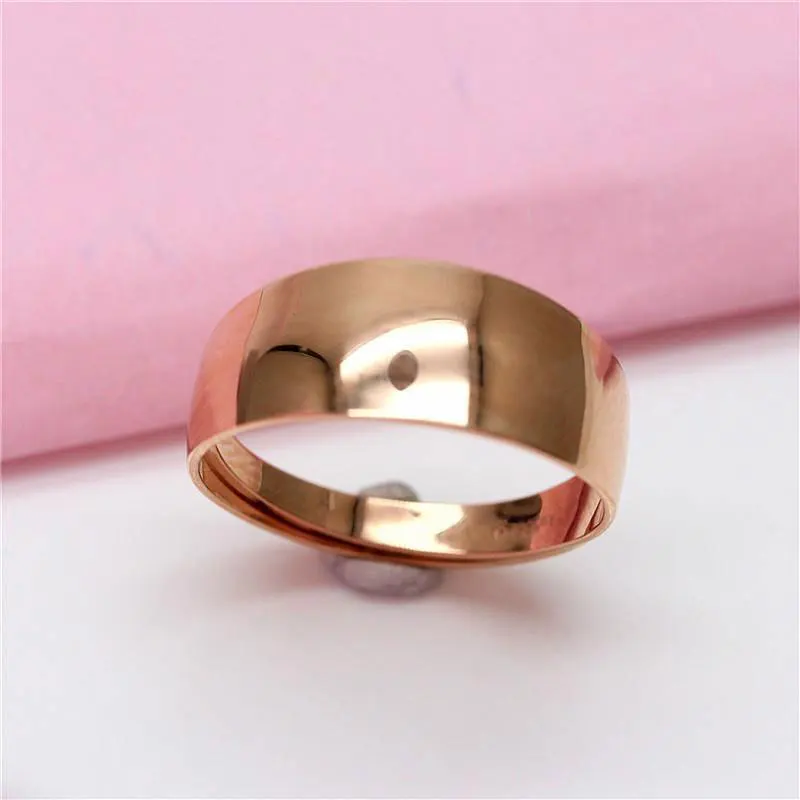 585 Фиолетовые золотые покрытые розовым 14К глянцевые кольца для женщин с регулируемым очаровательным дизайном модных классических украшений подарки для подруги.