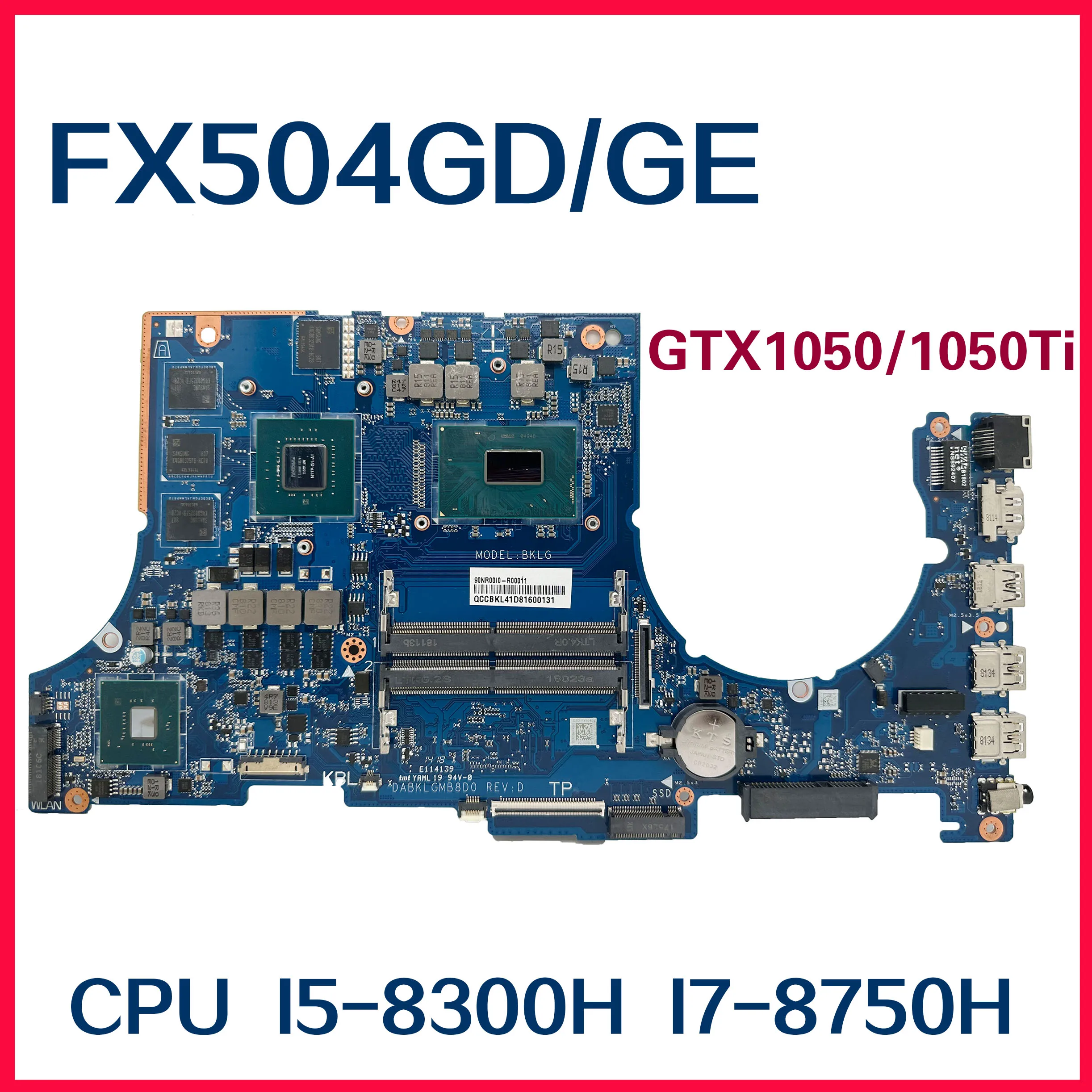 Материнская плата Dinzi FX80G для ноутбука ASUS FX504G FX504GM FX540GE FX504GD DABKLGMB8D0