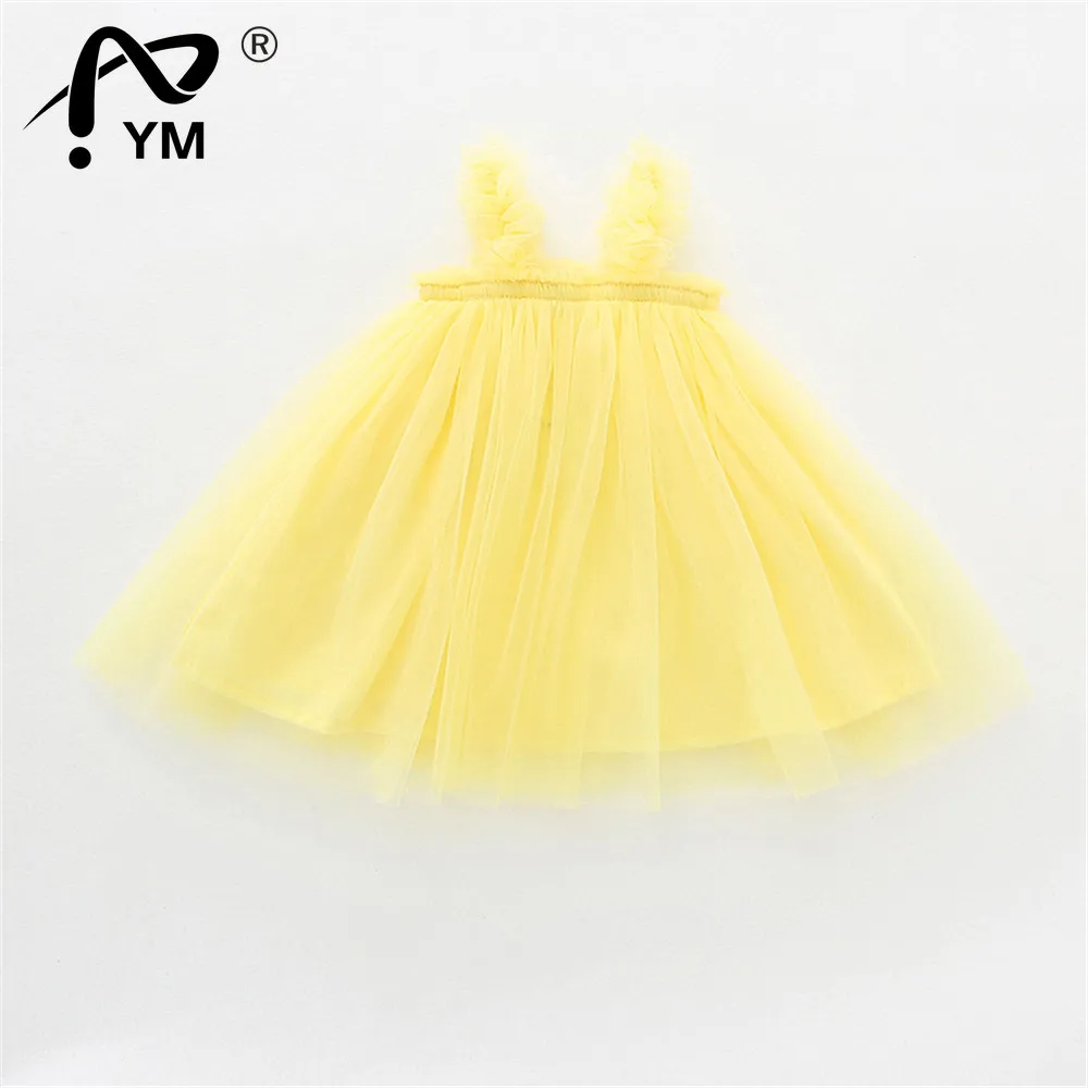 

New Infant Summer Tulle Dress, Baby Girl Casual Style Sleeveless Layered Gown (Pink, Grey, Black, Peacock Blue)