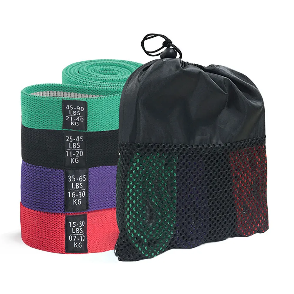 

4PCS Fitness Resistance Bands Portable Fitness Equipment Men Women Body Building Pilates Sports Pull Up Assist Band Workout