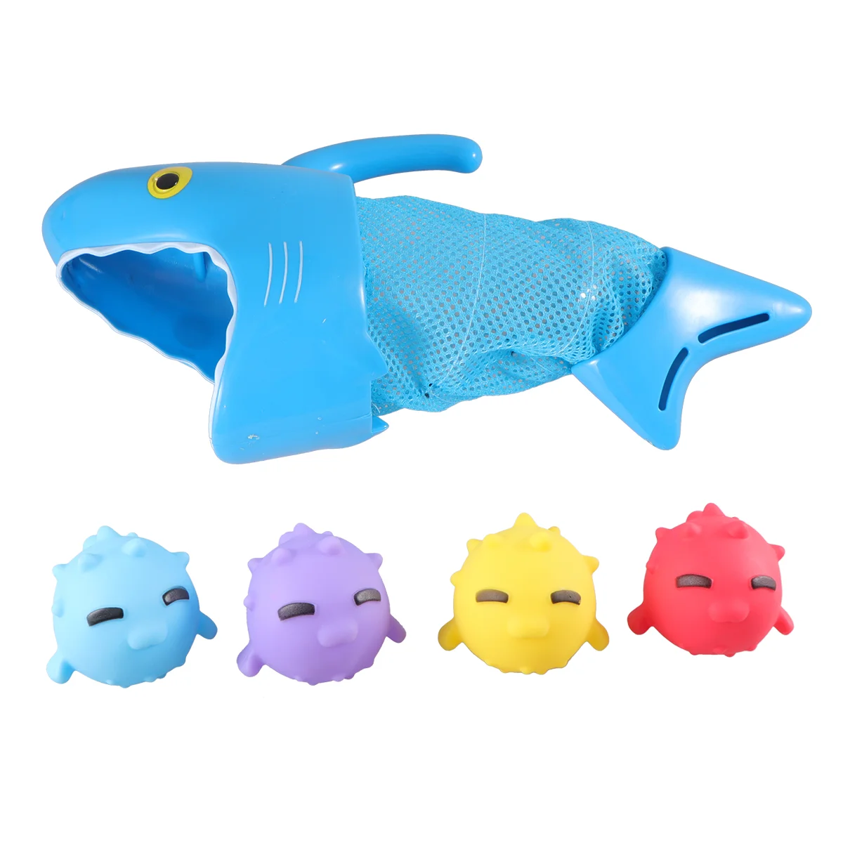 

5pcs Water Toys Swimming Pool Bathroom Bath Hungry Shark Catching Fish Toys for Children