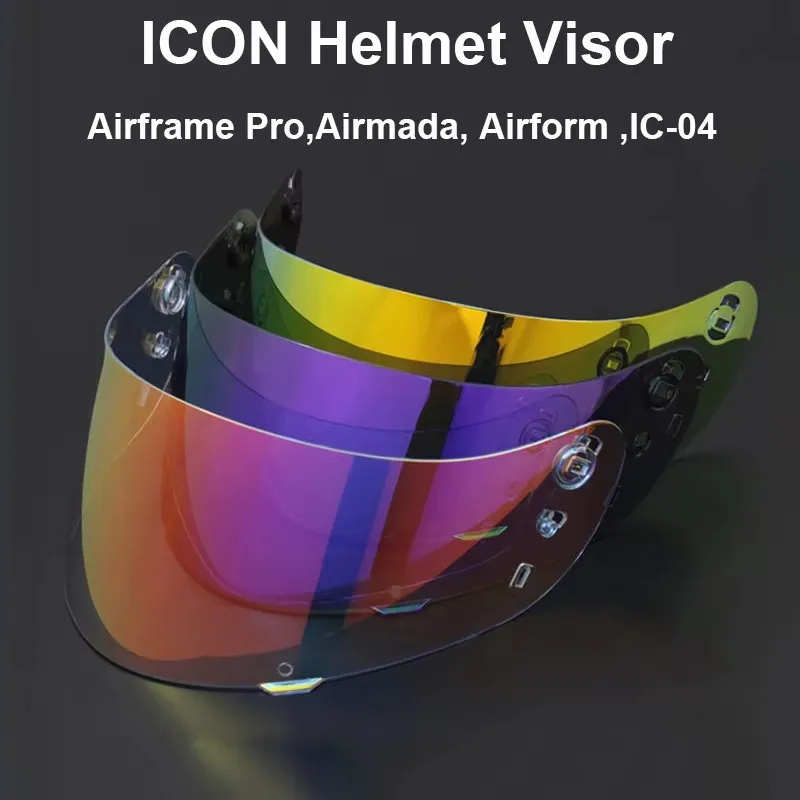 Фото Визор для шлема ICON Full Face Helmet, совместимый с Casco Moto ICON IC-04 Airframe Pro Airmada Airform, аксессуар для мотоциклетного шлема №2