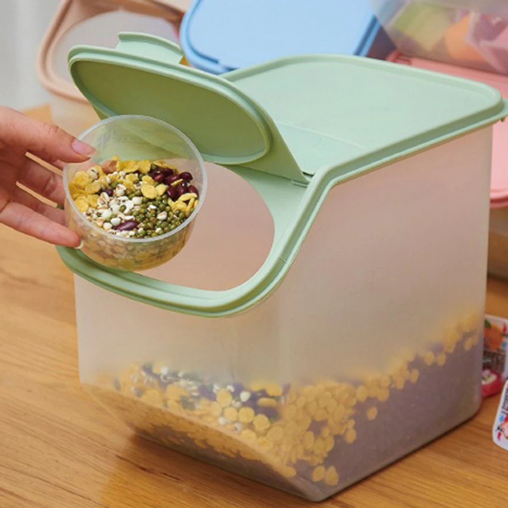 

Kitchen Insect-Proof Moisture-Proof Grain Sealed Rice Box Grain Organizer Cereal Bucket Pet Food Container Cereal Dispenser
