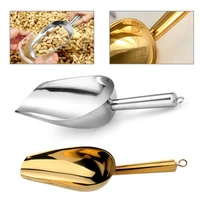 1x shovel candy ice cube flour colorful spoon stainless steel scoops bonbons beans buffet tool food flour scoop kitchen gadgets
