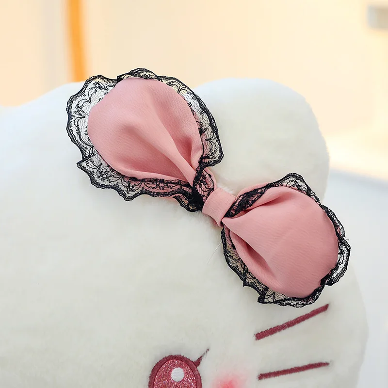 Плюшевая кукла Hellokitty Sanrio Dark черное кружевное платье готический стиль подарок для