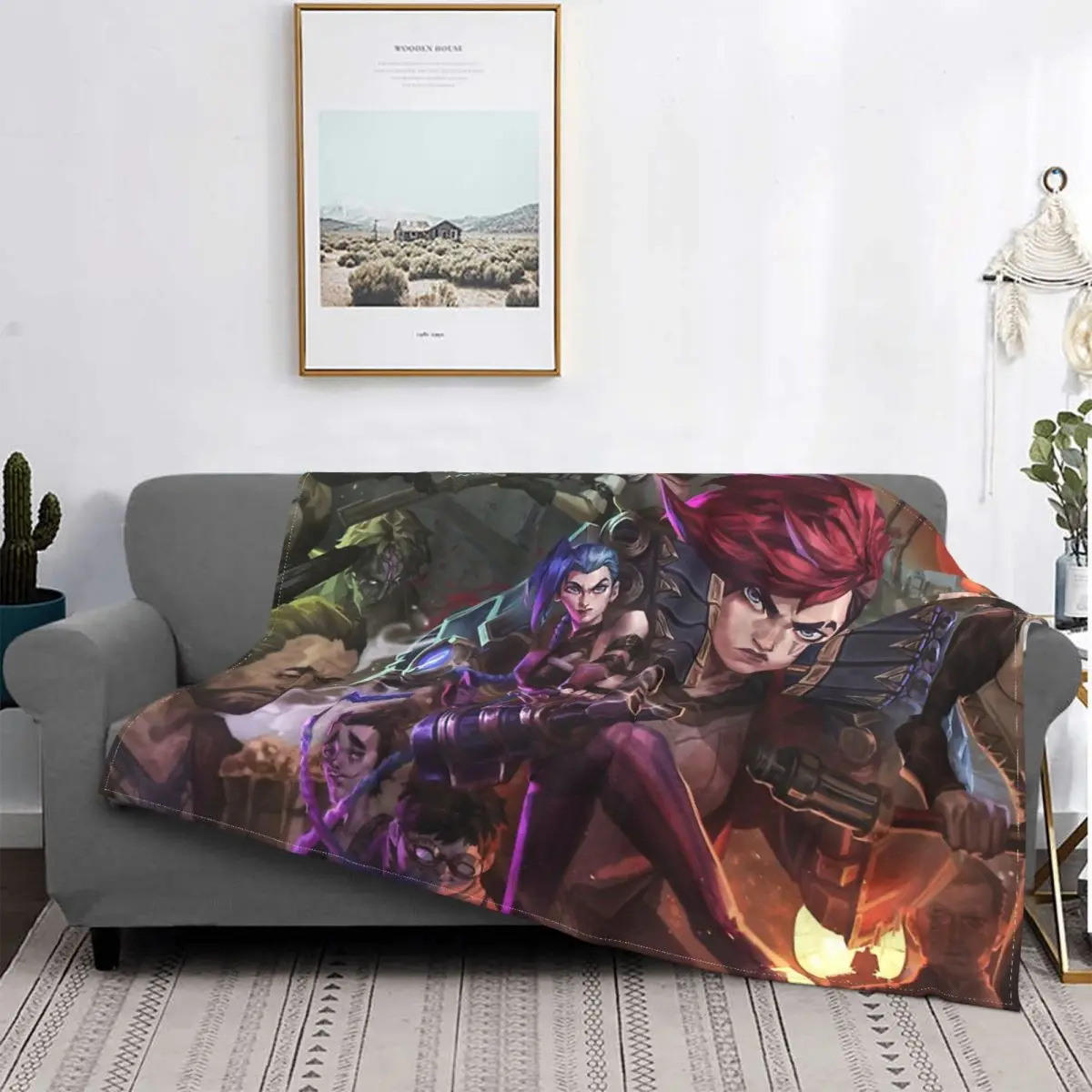 

ТВ-одеяло Arcane League of Legends, Фланелевое весенне-осеннее постельное белье