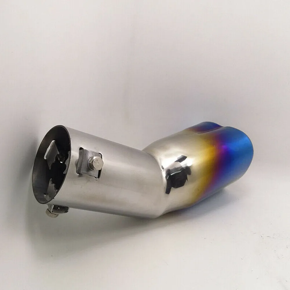 

Выхлопная труба из нержавеющей стали 304, модификация автомобиля, синяя, длинная, в форме сердца, Plug And Play, практичная комбинация