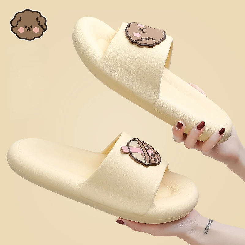 Home Dog Slipper Cloud Women Summer Slides Ladies Indoor Soft Sole Flip Flops Non Slip Eva Sandals Men Male Flat Shoes Female