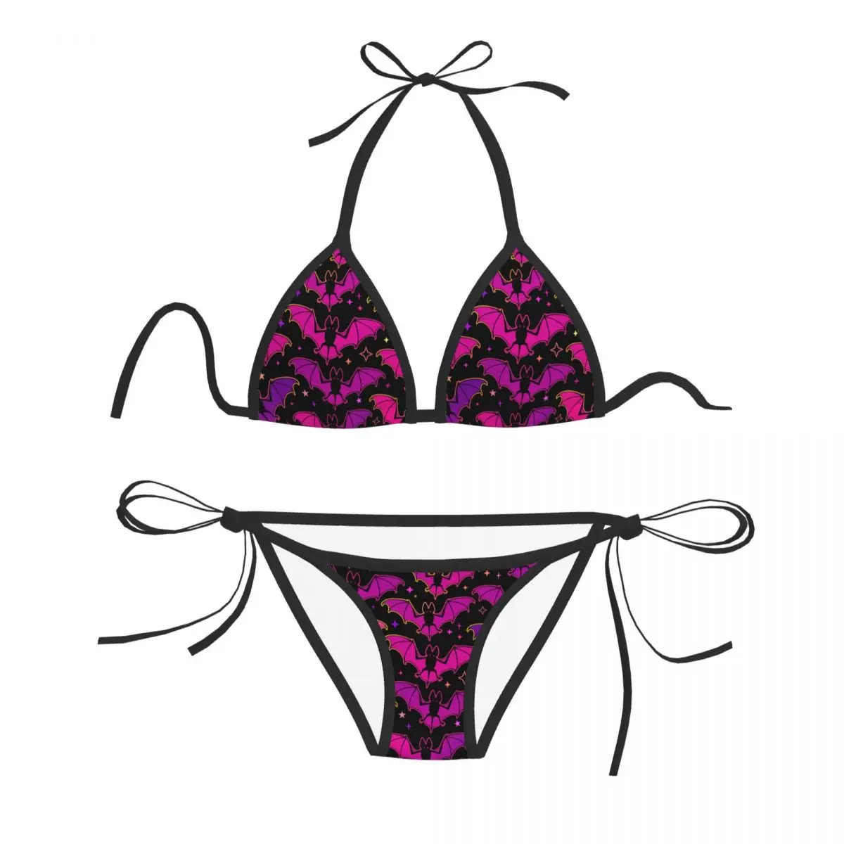 

Woman Swimsuit Sexy Bikini 2023 Swimwear Bikini Set Bathing Suit Soaring Bats Two Piece Suit