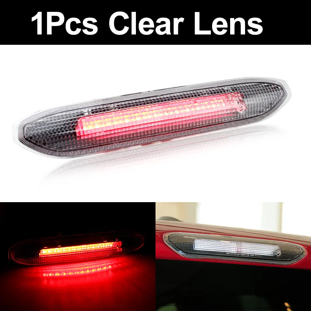 

Автомобильный красный третий, 3-й стоп-сигнал, центральный, с высоким креплением, автоматический стоп-сигнал, прозрачные, красные линзы для Land Rover Freelander 2 2008-2015 CANbus