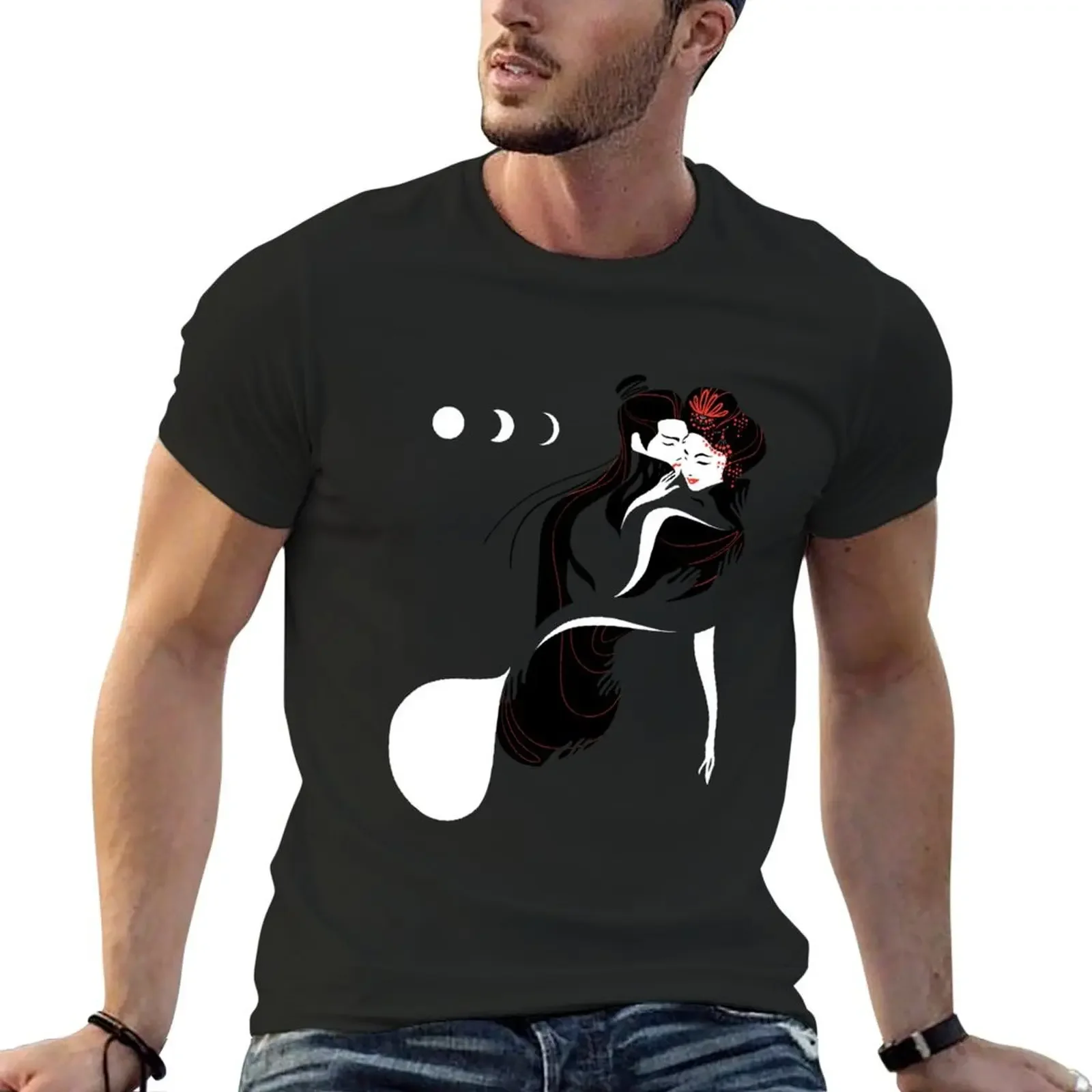 Were-Fox Кицунэ. Абраз. Футболка II летняя одежда футболка большого размера с рисунком