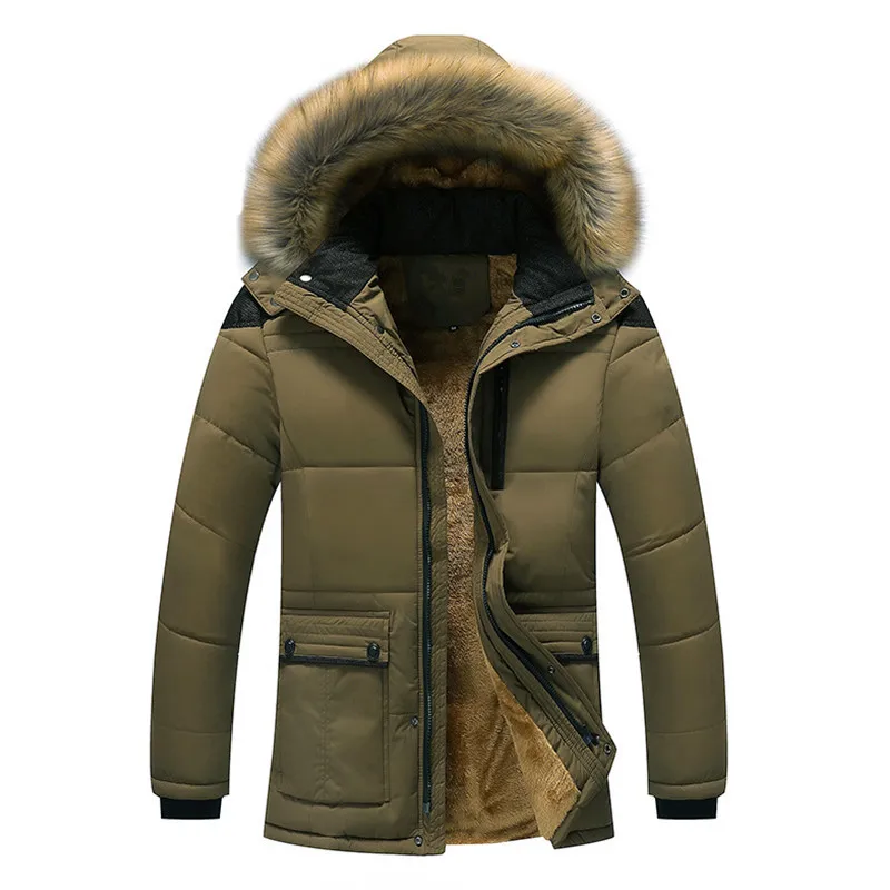 2022 New Parkas Men's Winter Jacket Warm Thick Hooded Male Coats Windbreakers Waterproof Parka Men's Clothing Jaqueta Masculina