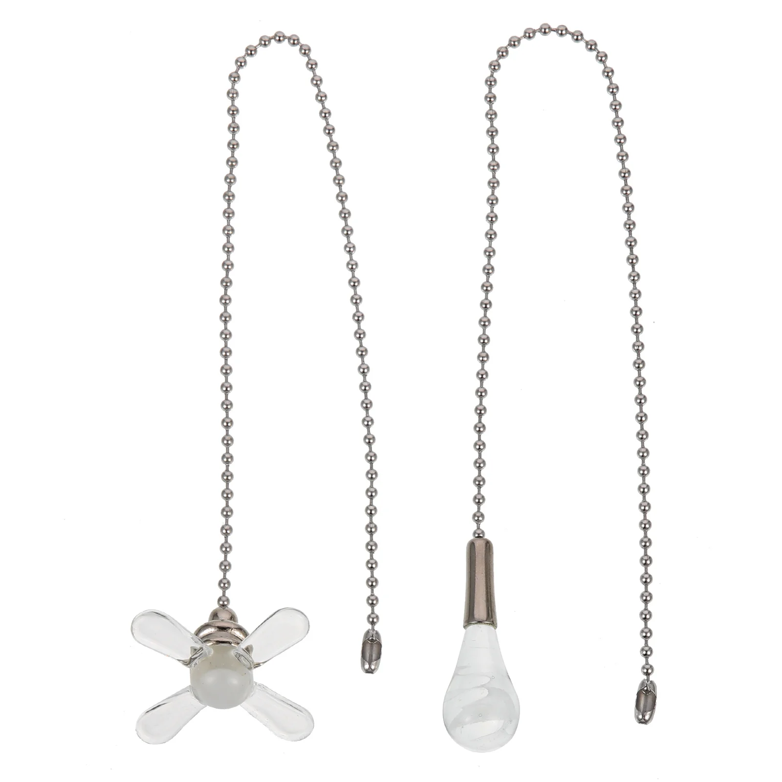 

2pcs Ceiling Fan Pull Chain Stylish Creative Glass Fan Pull Chain Ceiling Fan Pulls for Ceiling Light Ceiling Fan Bedside Lamp