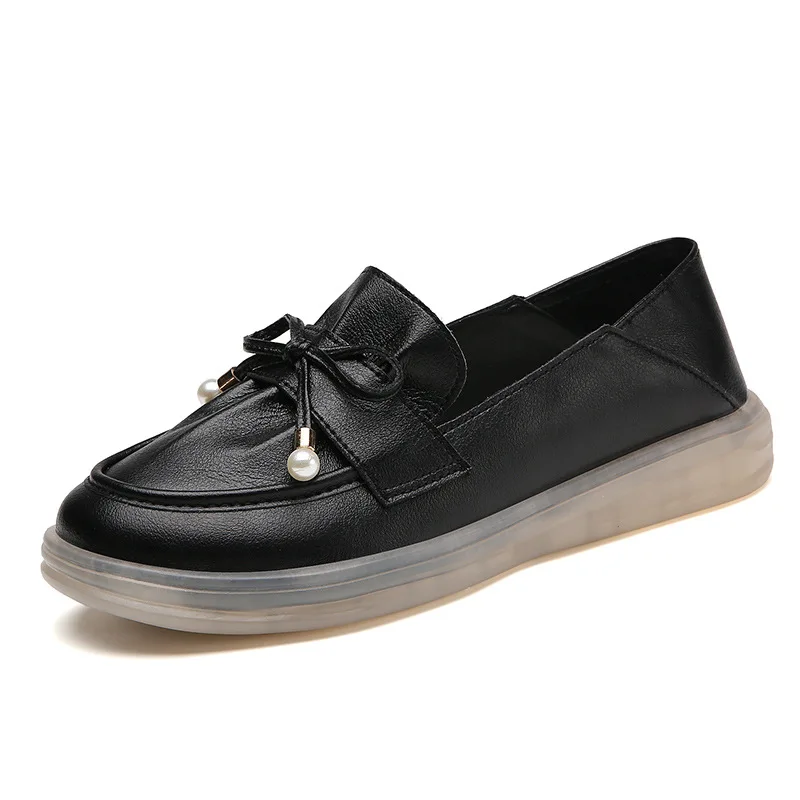 

dermis 2023 Autumn Bowknot New Slippers Women's Shoes Korean Fashion Lefu Shoes Soft Top Soft Sole Mom's Shoes luxury sneakers