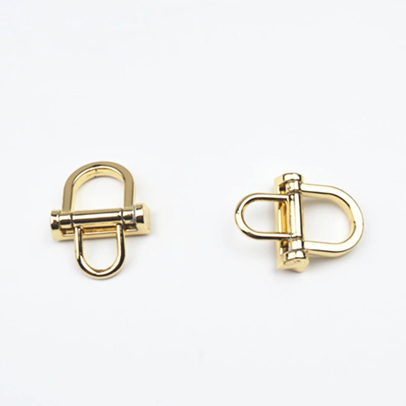 

Simple D Ring Bag Side Clip Buckles Retro Metal Double D Buckle Handbag Chain Handles Connector Bag Strap Hardware Accessories