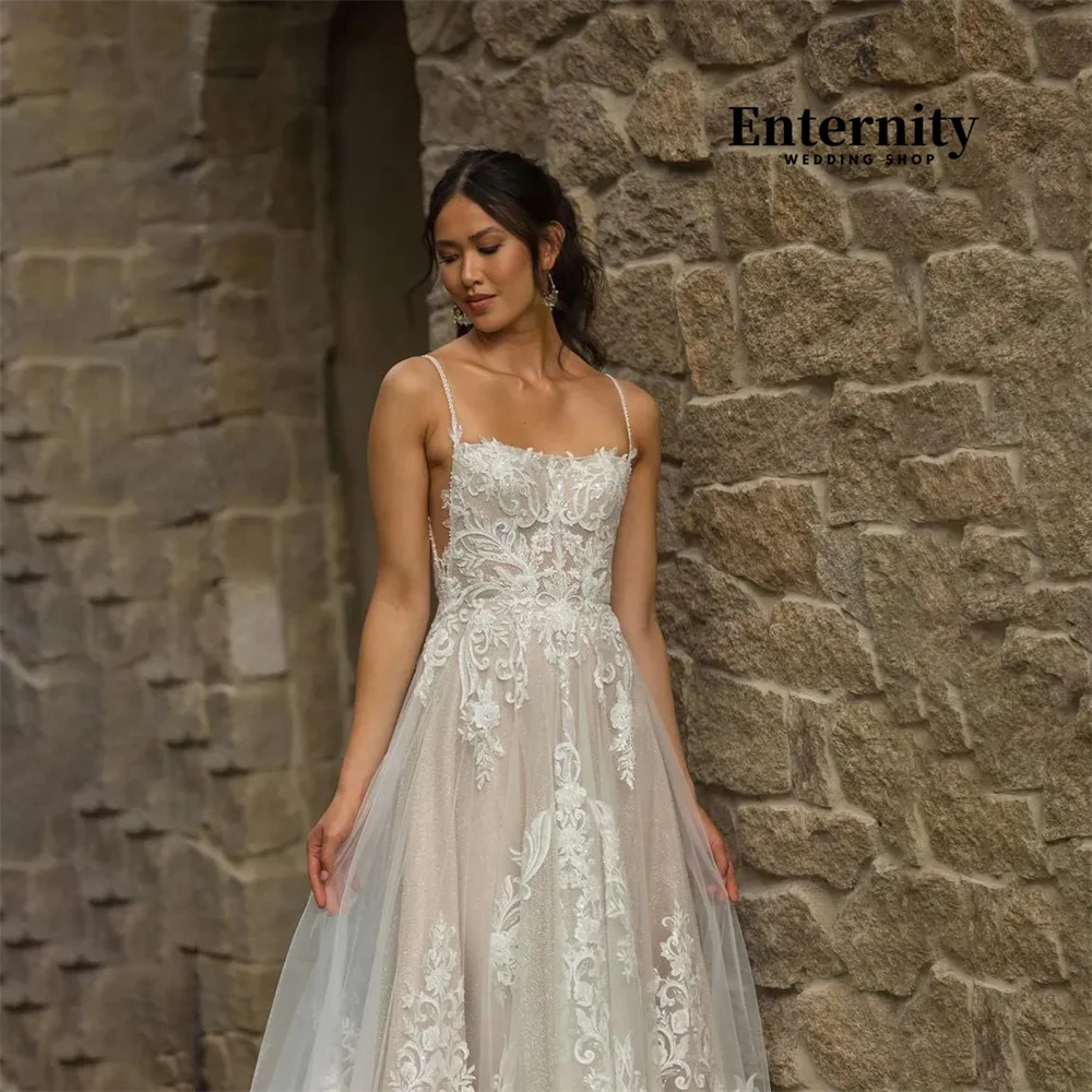 ТРАПЕЦИЕВИДНОЕ свадебное платье с вырезом лодочкой очаровательное кружевное до