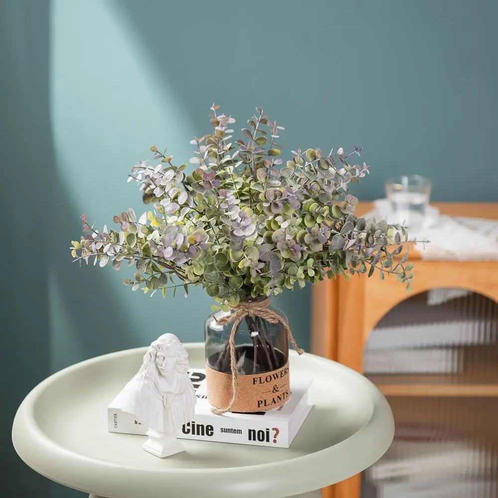 5pcs/set Wedding Money Leaf Eucalyptus Bunch artificial Flowers Home Decoration Cross-border INS Artificial |