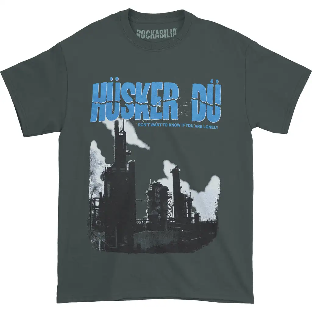 Футболка с логотипом темно-синего цвета от husker du не хотите знать, если вы одиноки