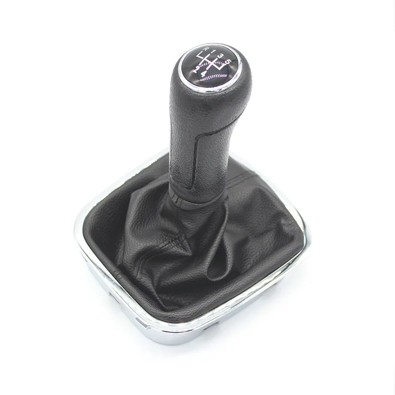 

5 Gears Car Speed Gear Shift Knob Gaiter Boot Shift Lever Cover for Vw Polo Manual Transmission Shifter