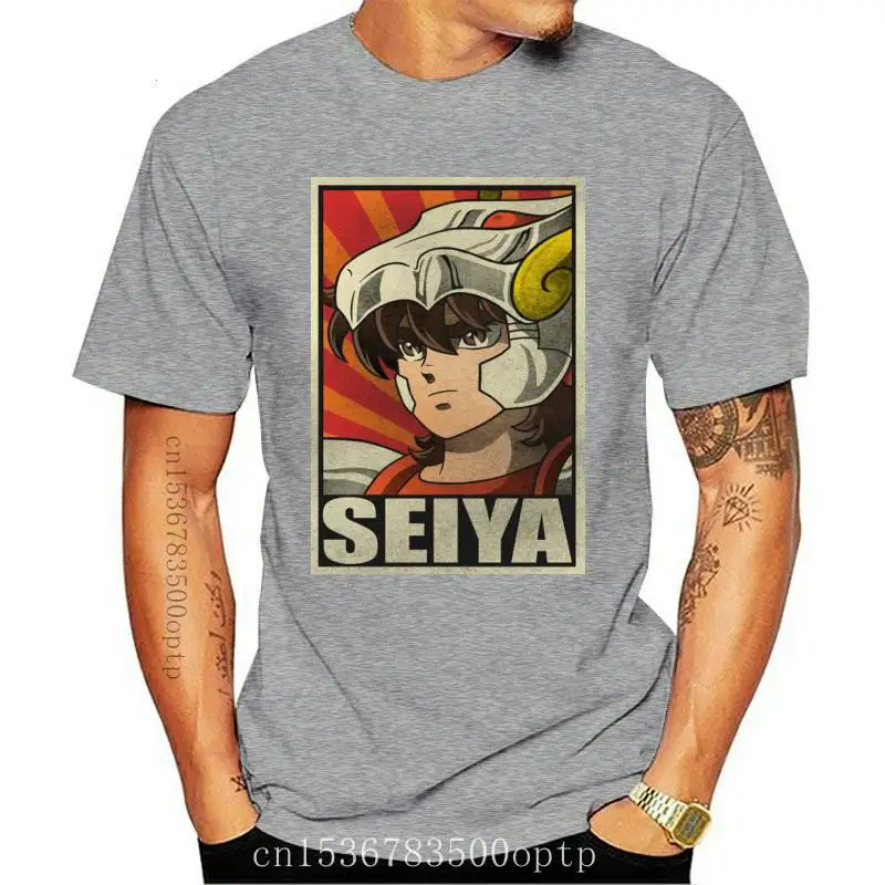 

Модная Новая мужская Футболка Saint Seiya Ikki Hyoga Shiryu Shun аниме Artsy Мужская футболка хип-хоп Уличная одежда поступление мужской одежды