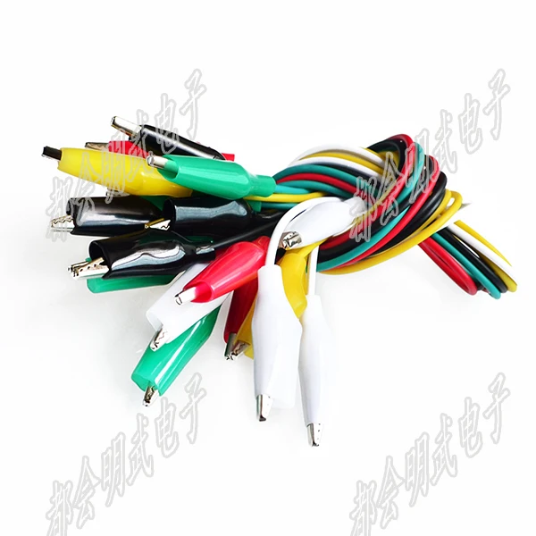 

10pcs/lot double-headed alligator clip test line maintenance link line total length 46CM