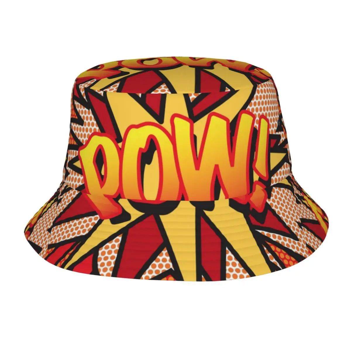 

Весенние головные уборы для пикника, Современная комиксная Панама в стиле поп-арт, модная женская и мужская шляпа в стиле Харадзюку от солнца, Спортивная Кепка от солнца в стиле Bang Wow Boom Pow Bob