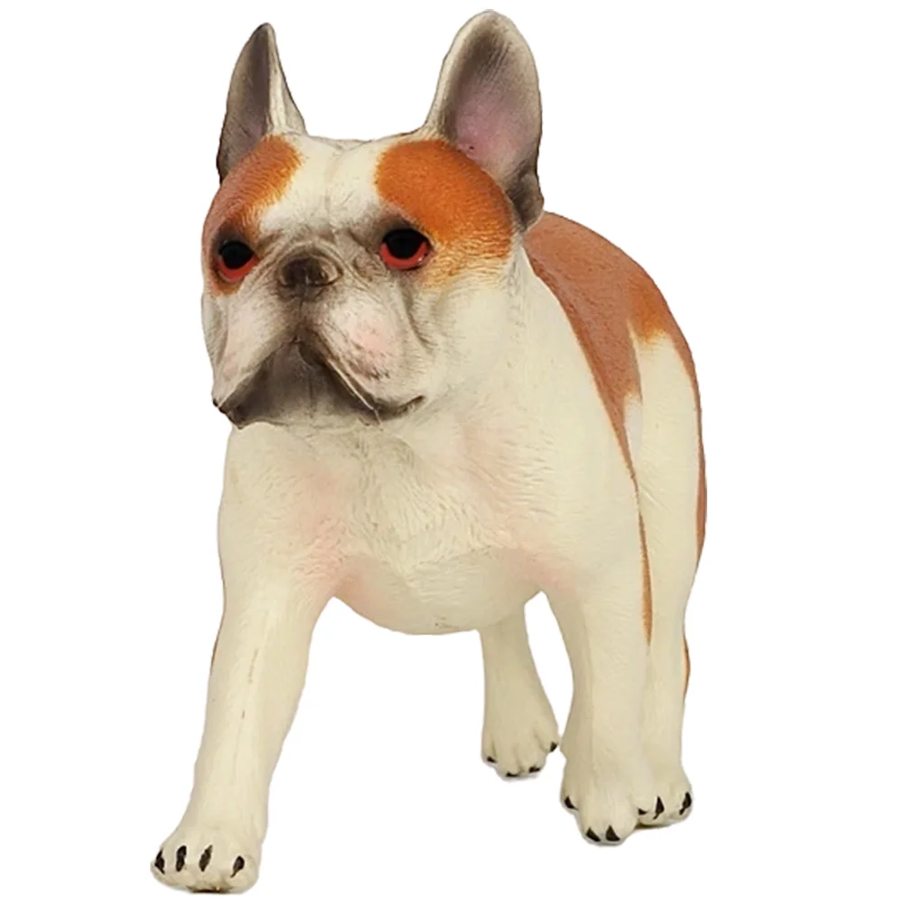 

Dog Garden Figurine Statue Figurines Puppy French Statues Pooch Sculpture Figure Desktop Ornament Collectable Animal Car