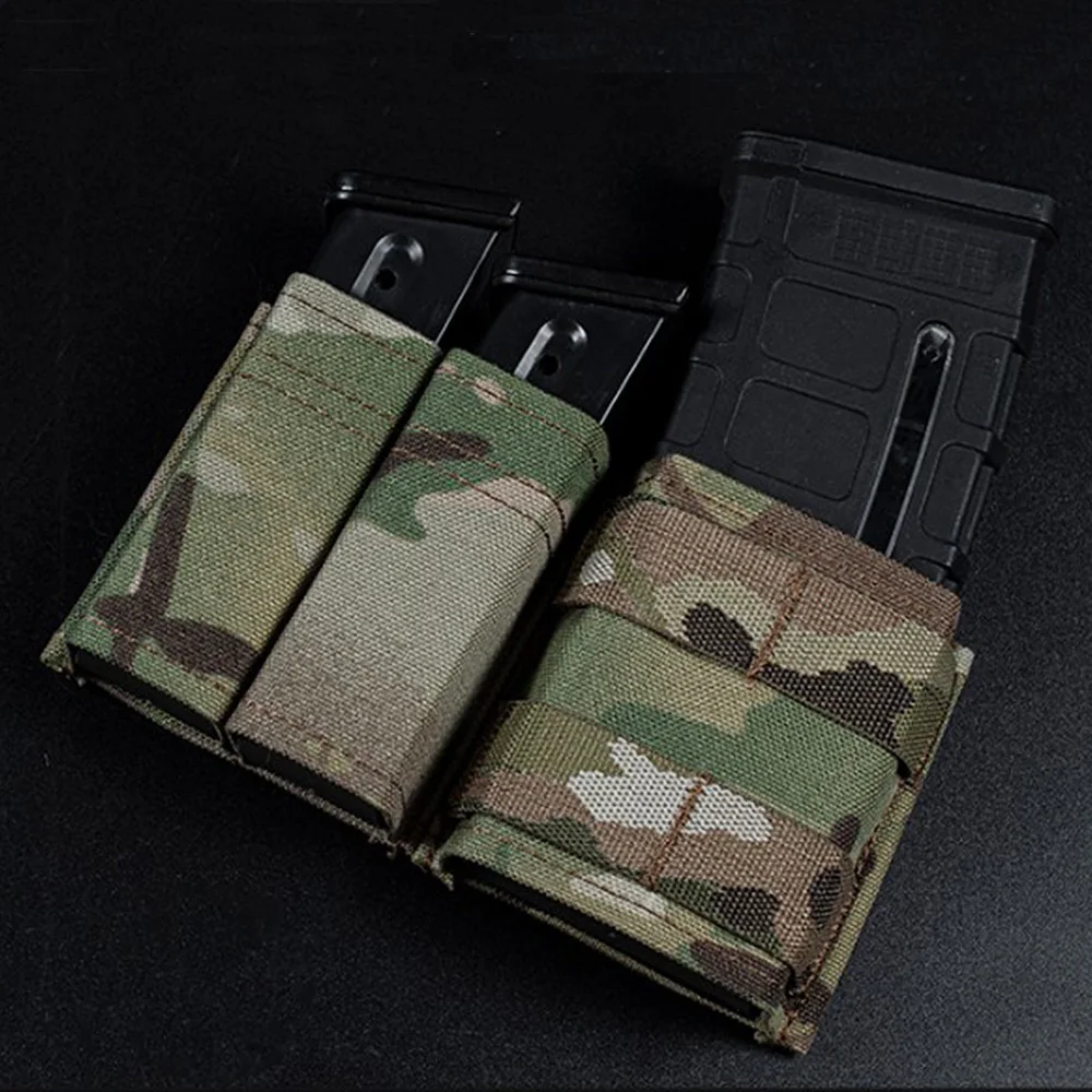 

Tactical 9mm 556 Magazine Pouch AR Rifle Pistol Shorty MAG Carrier KYWI Insert Fast Access MOLLE Clip Military Hunting Airsoft